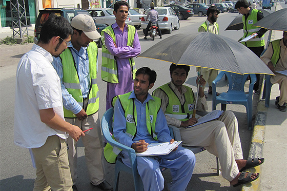 パキスタン国ラホール市での交通調査