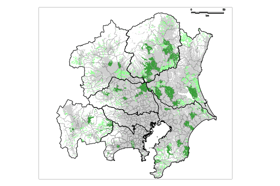 公共交通空白地域の分析
